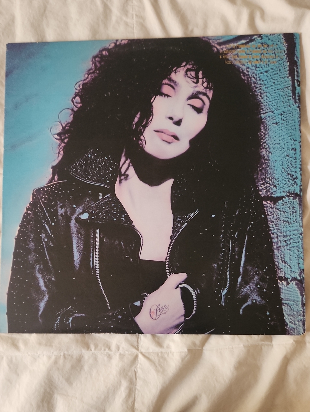 Cher Portrait Vinyl Art Print - Black Leather Jacket VG++NM